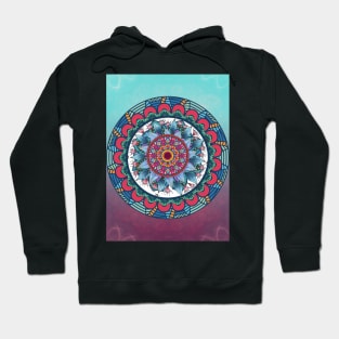 Colourful Flowers Mandala Hoodie